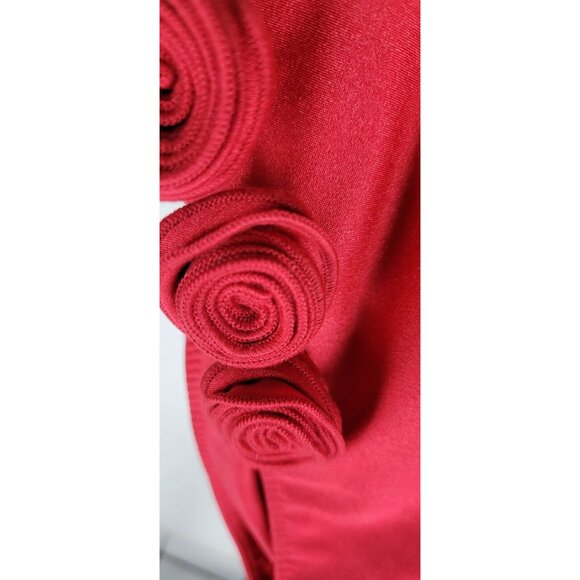 SAME LOS ANGELES One Piece Swimsuit Womens Color Red Large Flower - Picture 5 of 11